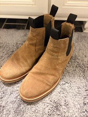Men's Suede Chelsea Boots - Tan